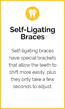box describing self-ligating braces